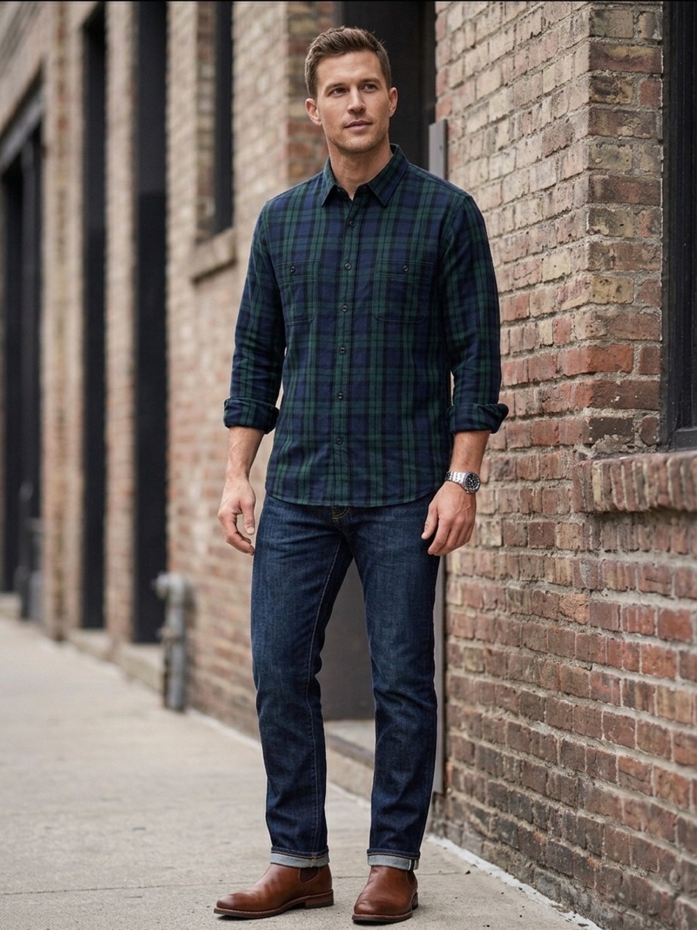 J. Crew NWOT Slim Mid Weight Flannel Double Brushed Button-Down Top Size XL